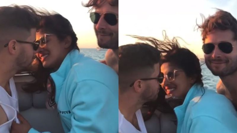 Priyanka Chopra And Nick Jonas Just Wanted A Steamy Kiss But THIS Man Didn't Let Them – VIDEO