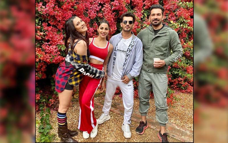 Khatron Ke Khiladi 11: Nikki Tamboli Is 'Braving The Chill But Still Managing To Pose' With Abhinav Shukla, Aastha Gill And Arjun Bijlani
