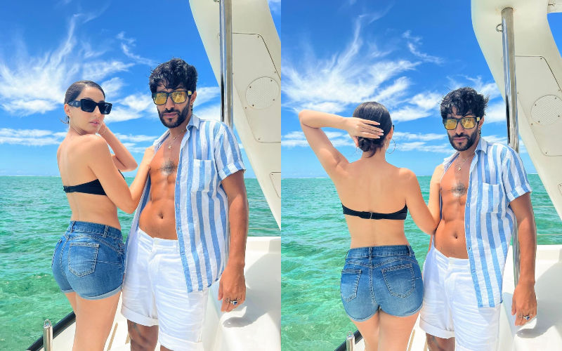 Nora Fatehi Continues To Dream About Her Mauritius Vacation! Shares Pictures Of Her ‘Vibing’ With Choreographer Rajit Dev In Tube Bralette-SEE PICS