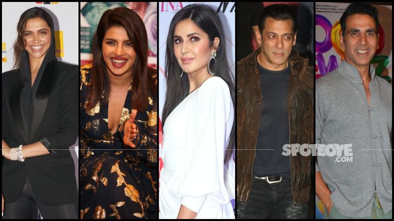 Deepika Padukone, Priyanka Chopra, Katrina Kaif Dominate The Top Actress' Spot, While Salman Khan- Akshay Rule The Recent Poll