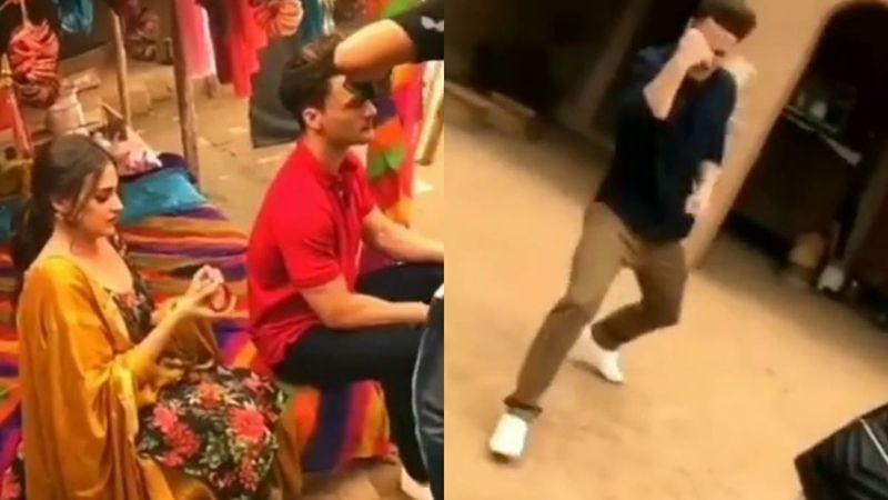 Asim Riaz Gets Goofy On The Sets Of His Upcoming Song As GF Himanshi Khurana Watches; Was It Shot Amid Lockdown? - BTS VIDEO
