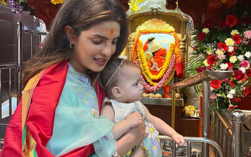 Priyanka Chopra Takes Daughter Malti For Darshan At Siddhivinayak Temple; Little Girl Seeking Blessings Makes Fans Go AWW-Watch