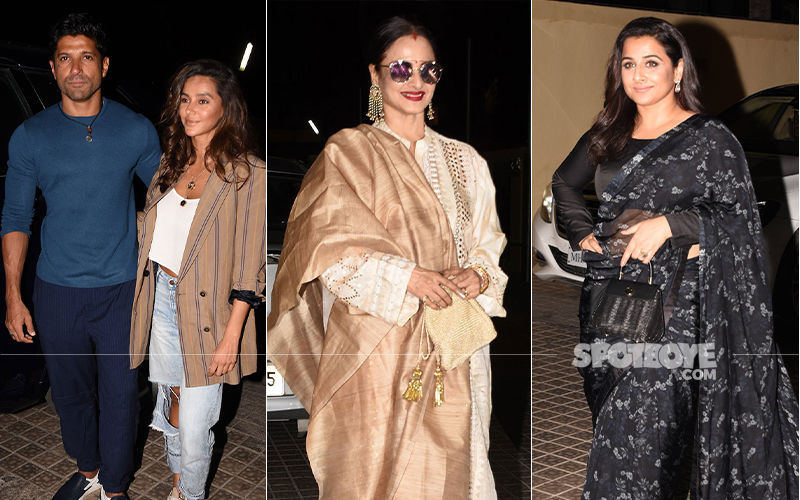 Photograph Special Screening: Farhan Akhtar-Shibani Dandekar, Rekha, Vidya Balan Make A Beeline