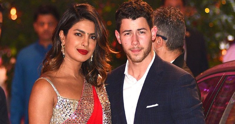 Priyanka And Nick jonas PosingiIn A Traditional Look