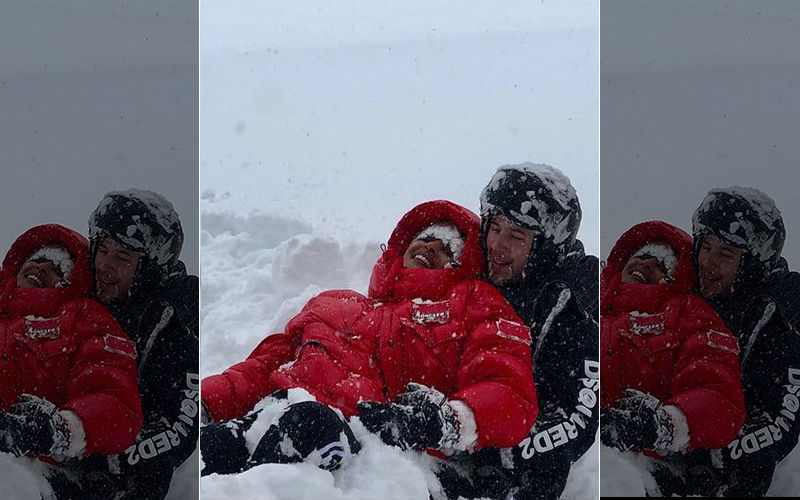 Priyanka Chopra-Nick Jonas Cuddle Up In Snow And You Can’t Miss The Picture-Perfect Moments