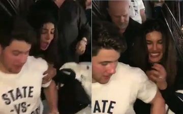 Nick Jonas Saves Priyanka Chopra From Falling- Watch Video