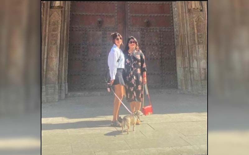 Priyanka Chopra Goes Sightseeing In Spain With Mom Madhu Chopra And Her Dog Diana-SEE Pics