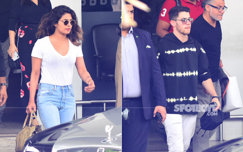 Rejuvenated Priyanka Chopra & Beau Nick Jonas Return To Mumbai