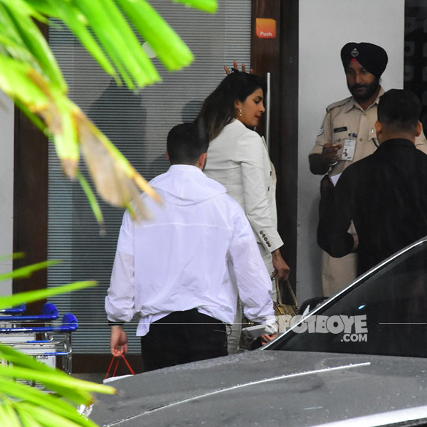 Priyanka Chopra And Nick Jonas Depart For Goa