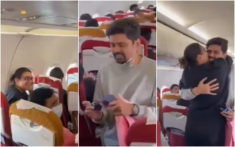 AWW! Man Surprises Girlfriend With Marriage Proposal In Flight; Adorable VIDEO Goes VIRAL! Netizens Say ‘We Are In Mumbai Local’