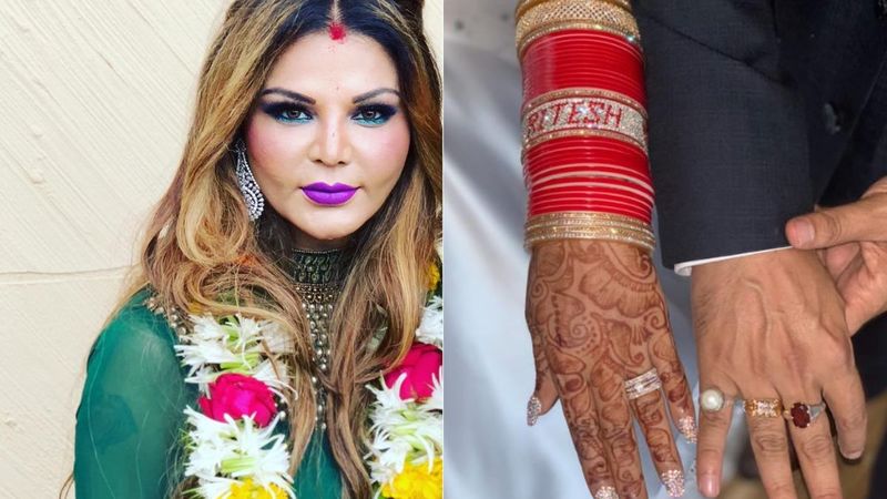INSIDE PIC- Rakhi Sawant Shares FIRST WEDDING PICTURE With Ritesh And Deletes Quickly But We Got It