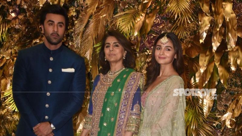 Armaan Jain Wedding Reception: Lovebirds Ranbir Kapoor, Alia Bhatt Arrive With Mom Neetu Kapoor; Nazar Na Lage