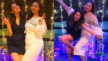 BFFs Rashami Desai-Ankita Lokhande’s Wild Night; Actress Showers Rashami With Cake, Hugs And Kisses – VIDEO