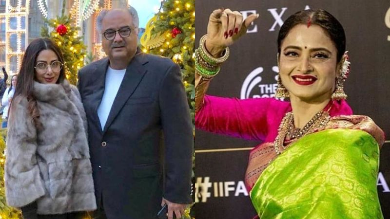 Rekha And Boney Kapoor Are In Hyderabad To Grace The ANR Awards; Latter To Accept The Trophy On Behalf Of Wife And Late Actress Sridevi