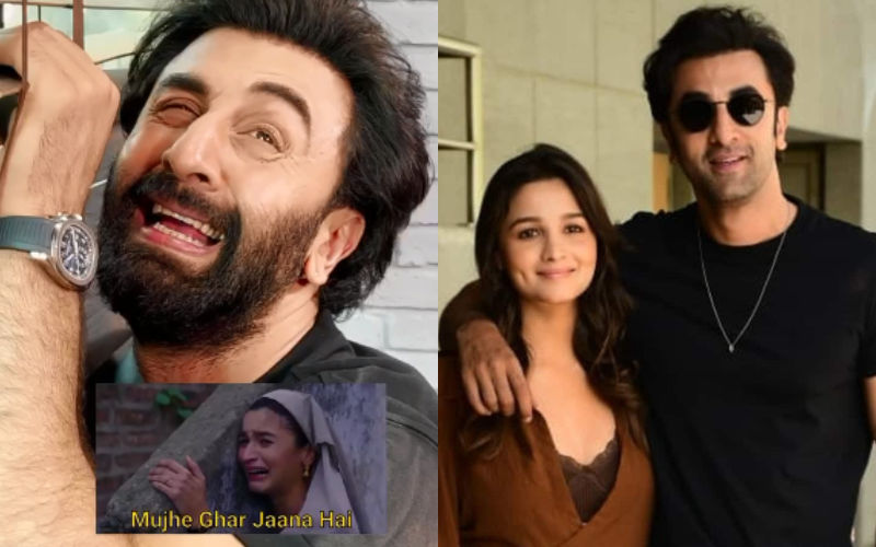 Ranbir Kapoor Recreates Wife Alia Bhatt's ‘Mujhe Ghar Jaana Hai’ Scene; Fan Jokes ‘Arey Bhai Biwi Se Daaro Apni’