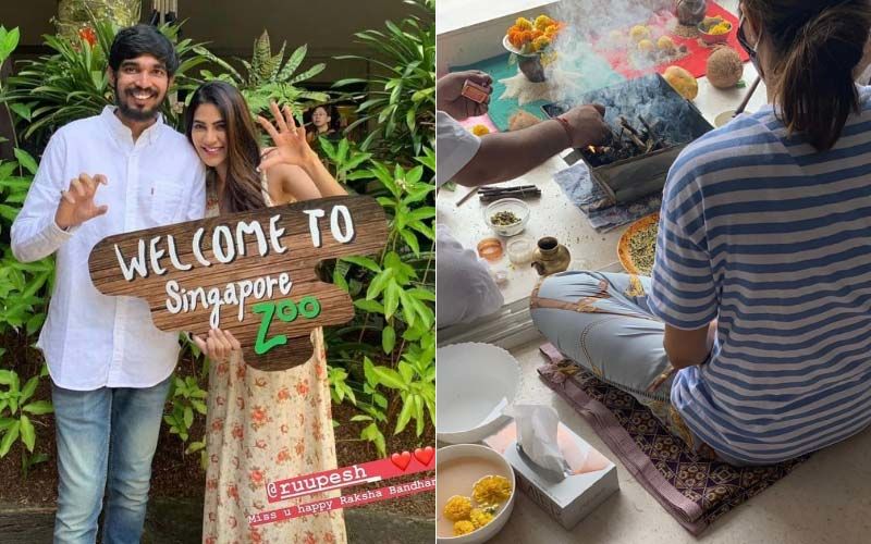 Bigg Boss 14 Fame Nikki Tamboli Holds Pooja At Her Residence For Her Brother's Well-Being As He Fights COVID-19- PICTURES