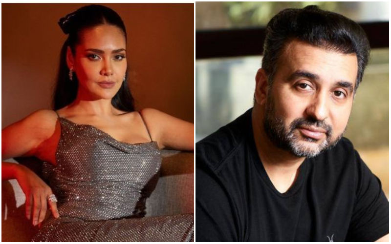 Raj Kundra Cannot Stop Crushing Over Esha Gupta? Hugs Her And Says ‘You're So Hot' At Jaane Jaan Premiere-WATCH