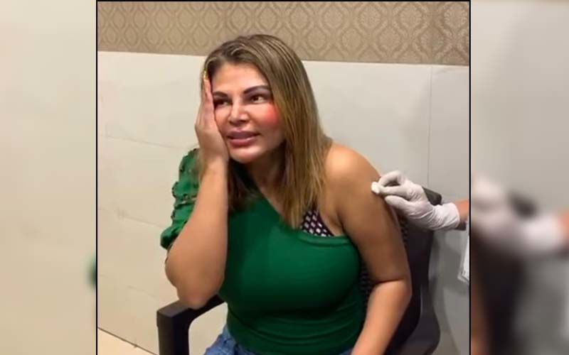 Rakhi Sawant Gets Her First Jab Of COVID-19 Vaccine; Actress Sings Upcoming Song 'Dream Mein Entry' And Says 'Ab Wait Karo Meri New Video Ki' - WATCH