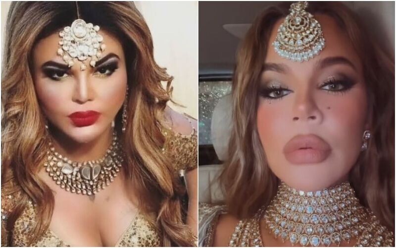 Khloe Kardashian Getting Compared With Rakhi Sawant For Her Desi Look At Anant Ambani-Radhika Merchant's Wedding, Netizes Feel They Look So Same! - SEE TWEETS