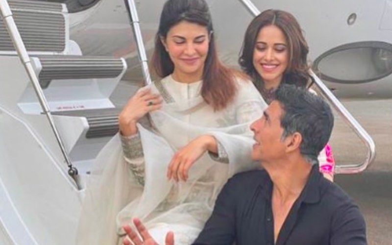 Ram Setu: Akshay Kumar, Nushratt Bharuccha And Jacqueline Fernandez Catch Up Via Conference Call; Nushratt Shares Screenshot Saying 'Together In Spirit'