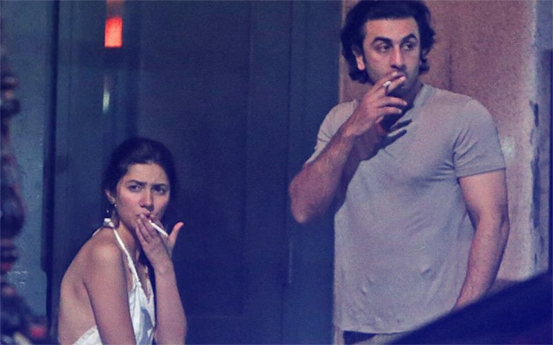 Ranbir Kapoor And Mahira Khan Snapped Smoking
