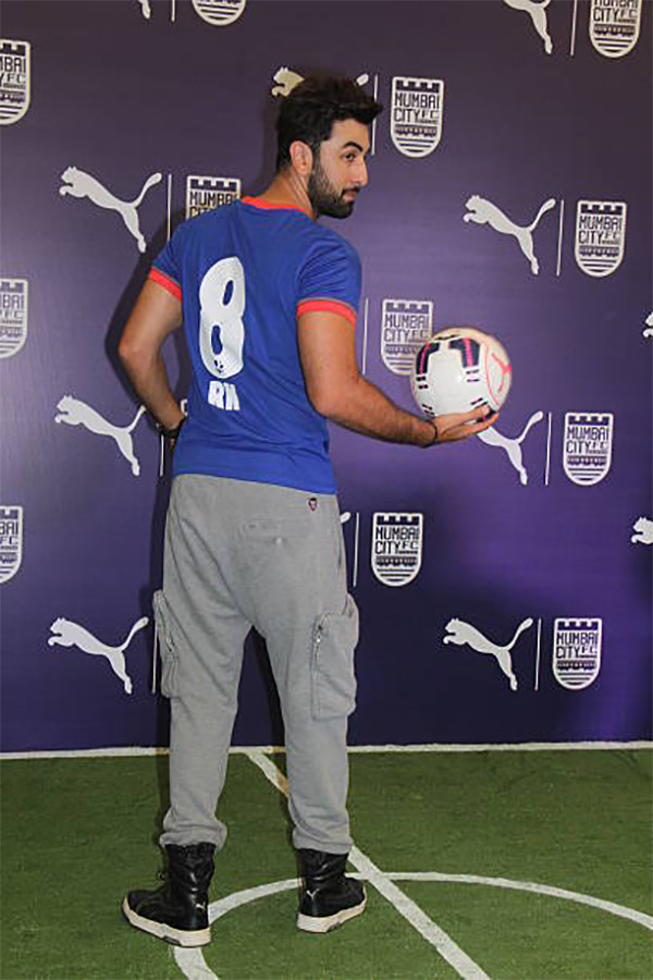 Ranbir Kapoor Sporting His Number 8 Jersey