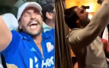 Ranveer Singh Parties Hard With Team '83, Actor Sings Tum Toh Thehre Pardesi Like A Pro!