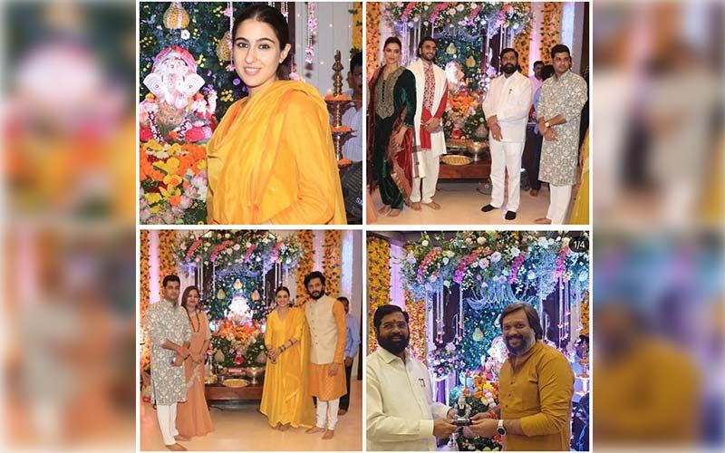 Ranveer Singh, Deepika Padukone, Sara Ali Khan And Akshay Bardapurkar Visit Maharashtra CM Eknath Shinde's Home For Ganesh Darshan-SEE PICS!