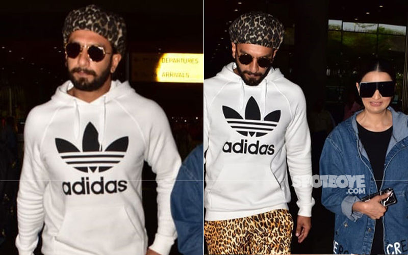 Ranveer Singh Papped At The Airport With His Sister;  Those Tiger Print Pants Are Too Eye-Catching