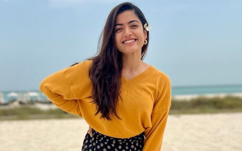 Rashmika Mandanna Sets New Fashion Goals As She Repeats Her Rs 1.2 Lakh Gucci Knit Top And Trousers; Urges Fans To Re-wear And Flaunt!
