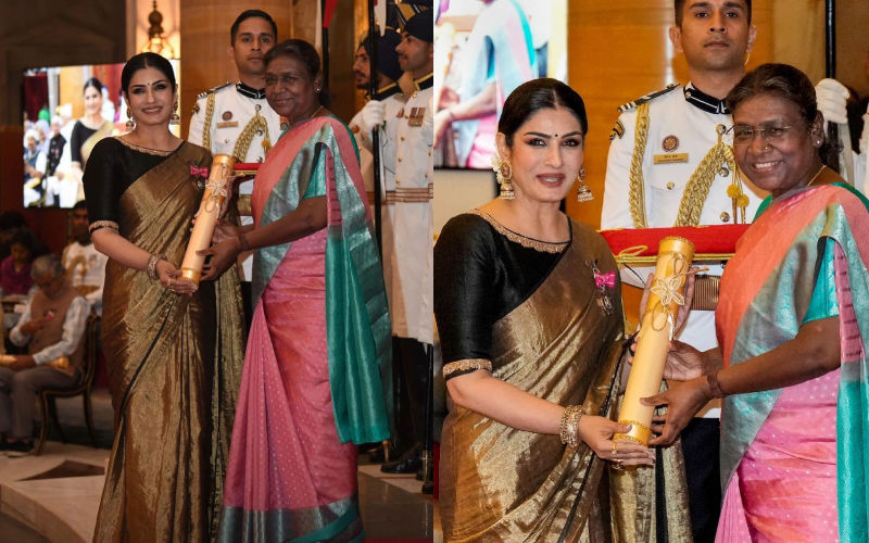 Raveena Tandon Honoured With India’s Fourth Highest Civilian Award - ‘Padma Shri’ From President Draupadi Murmu!