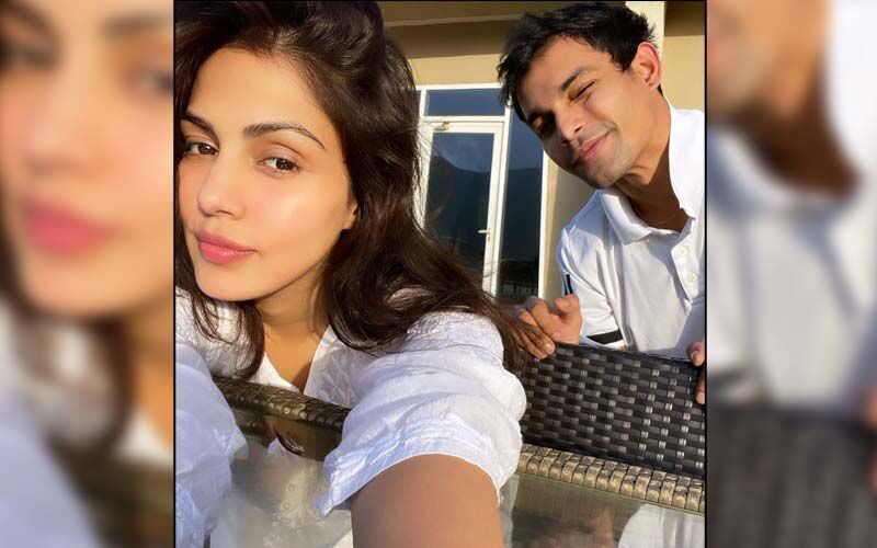 Rhea Chakraborty Shares A Selfie Featuring Brother Showik As They Twin In White; Check Out Her One-Word Caption For The Post