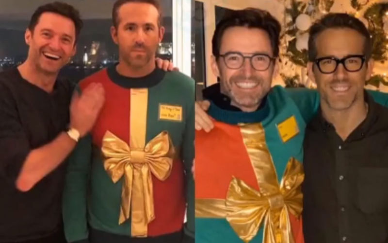 Ryan Reynolds And Hugh Jackman's Famous Christmas Sweater Marks A Return But For A Good Cause