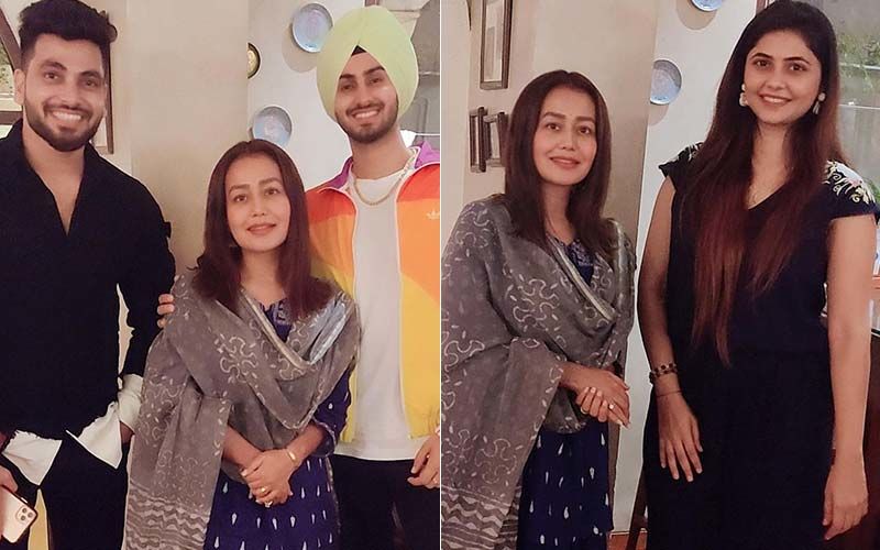 Shiv Thakrey And Veena Jagtap Candid With The Popular Newly-Weds Neha Kakkar And Rohanpreet Singh