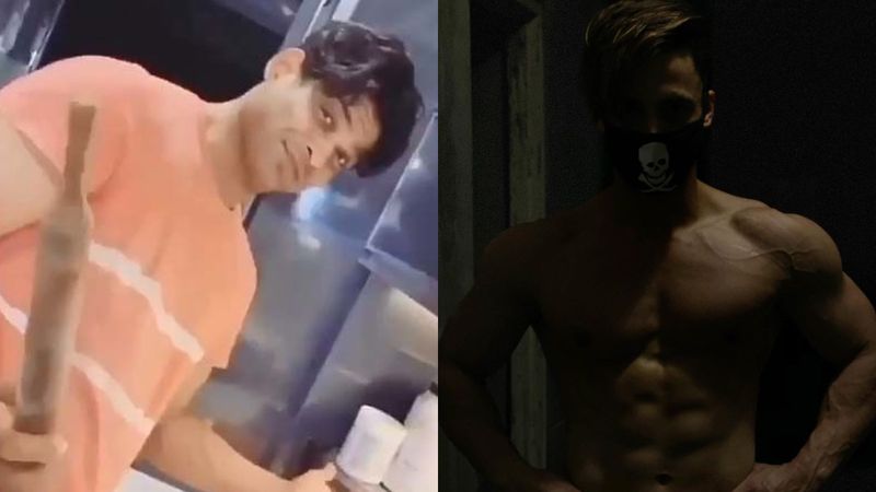 As Sidharth Shukla Makes Rotis And Sweeps The Floor, Asim Riaz Doles Out Fitness Motivation - Bigg Boss 13 Quarantine Diaries