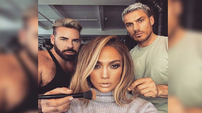 Jennifer Lopez Shares A Make-Up Room Selfie With Her Favourite Men Looking Absolutely Stunning