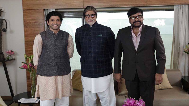 Farhan Akhtar Hosts A Discussion With Sye Raa Narasimha Reddy Stars Chiranjeevi And Amitabh Bachchan