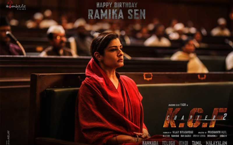 KGF Chapter 2: Makers Release First Look Of Raveena Tandon On Her Birthday; Actress Shines As The Powerhouse Ramika Sen