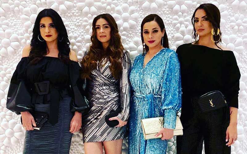 Fabulous Lives Of Bollywood Wives Star Neelam Kothari Teases Fans With A Pic Of Her ‘Awesome Foursome’; Ladies Scorch It Up In RED