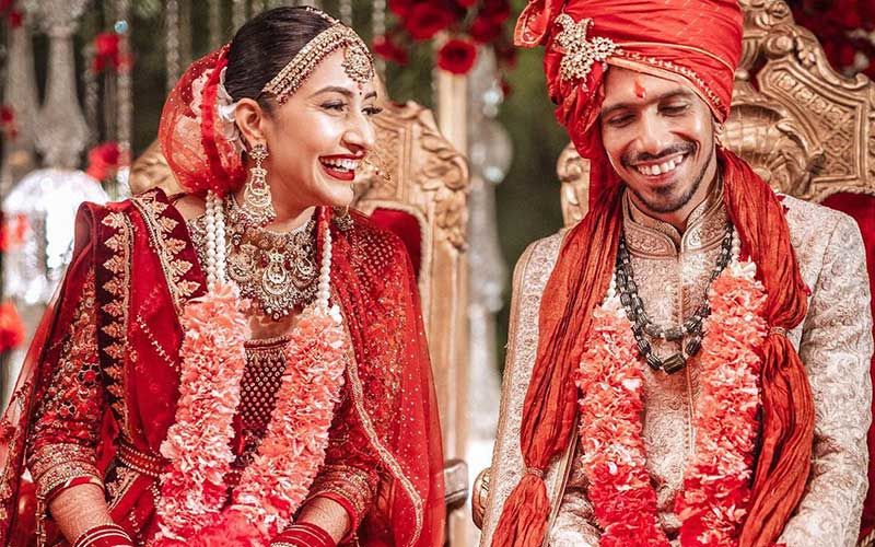 FIRST PICTURE: Indian Cricketer Yuzvendra Chahal Gets Married To Ladylove Dhanashree Verma; NewlyWeds Look Stunning In An Intimate Ceremony