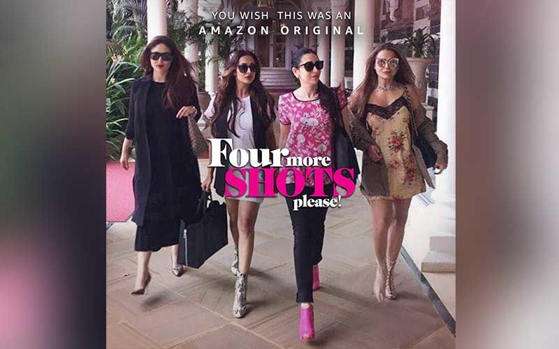 FIRST LOOK Out Of Four More Shots Please 3 With A Twist; Starring Kareena Kapoor Khan And Her Girls Karisma-Malaika-Amrita