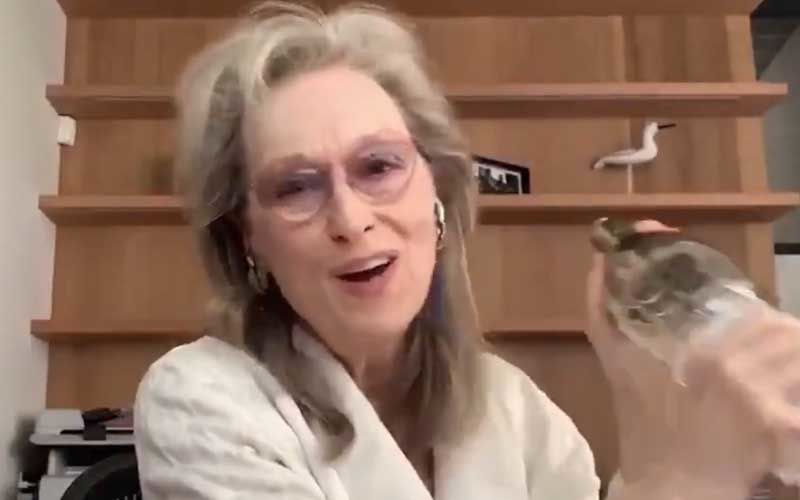 Meryl Streep Enjoys Booze And Making Cocktails During Sondheim’s 90 Concert; Twitter Finds New Spirit Animal In Her
