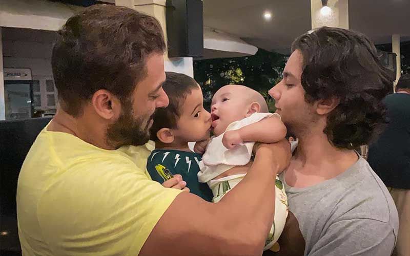 Salman Khan Shares A Cute Bonding Moment With Nephews Nirvaan Khan, Ahil Sharma, And Niece Ayat Sharma; Makes A Heartfelt Post On Siblings