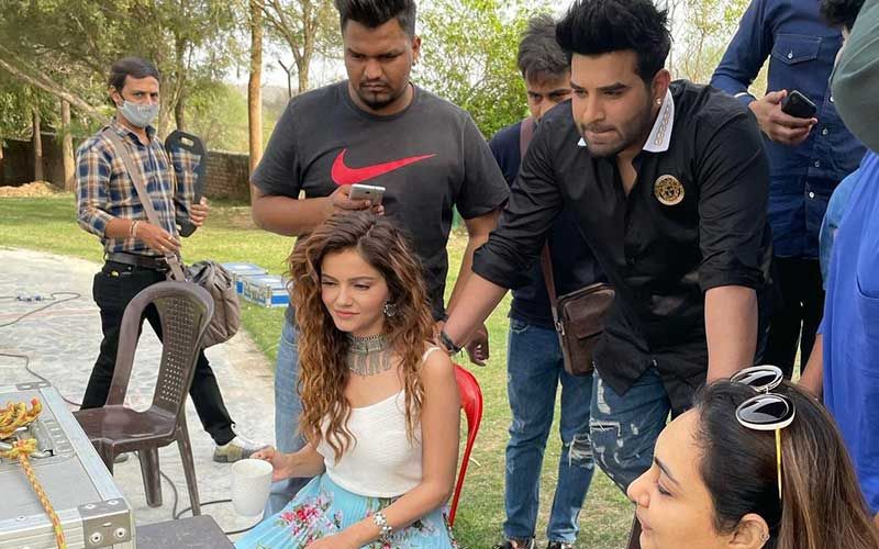 Bigg Boss 14 Winner Rubina Dilaik Drops BTS Pic From The Sets Of Her New Music Video With Paras Chhabra; Says ‘Happy To Be Back’
