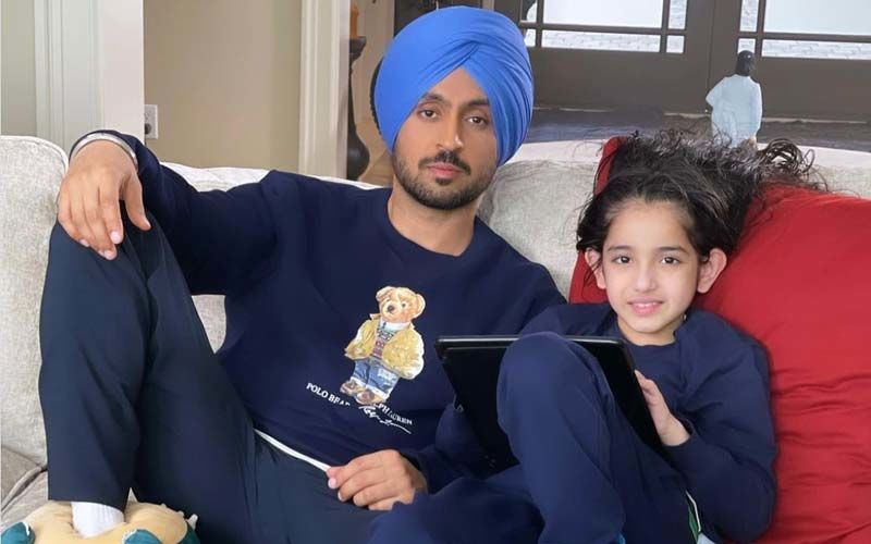Honsla Rakh: Diljit Dosanjh Shares An Adorable Picture With Shinda Grewal From The Sets Of His Upcoming Film