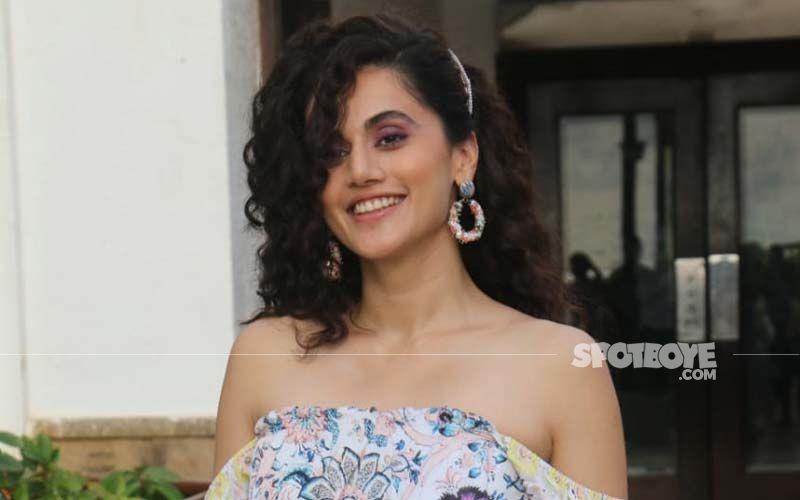 Taapsee Pannu Looks Enchanting In A Saree As She Navigates The Streets Of Saint Petersburg In A Hurry; Dia Mirza Loves It