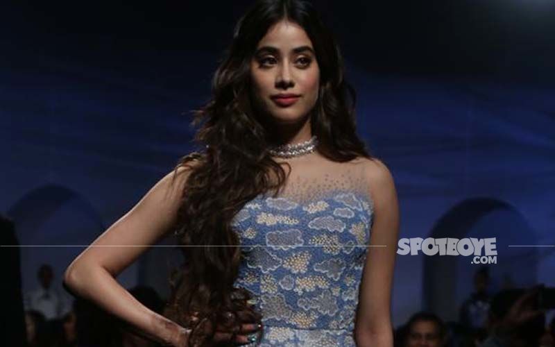Blue Belle Janhvi Kapoor In This Icy-Blue Tulle Gown Looks Like Cinderella Come To Life