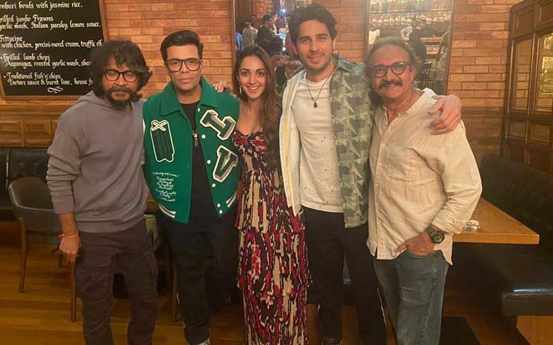 Shershaah: Sidharth Malhotra-Kiara Advani Pose For Pictures With Karan Johar And Others; Film Cast And Crew Celebrate Its Success