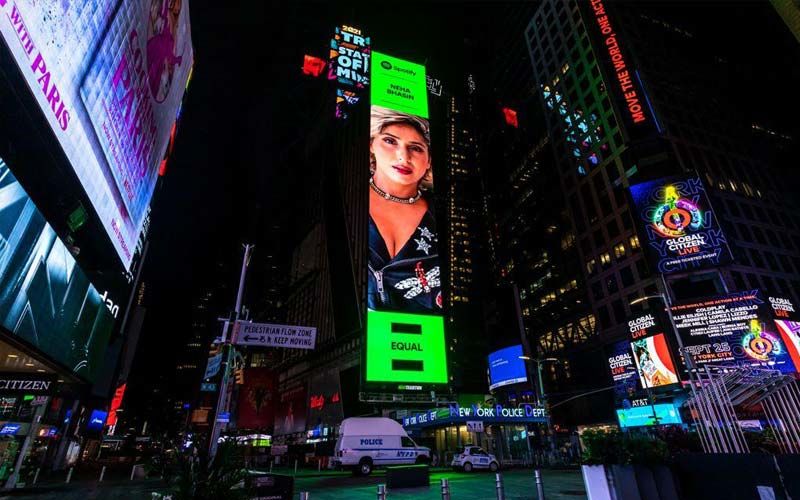 Bigg Boss OTT Contestant Neha Bhasin Features On Times Square Billboard As Her Song Oot Patangi Tops The Music Charts