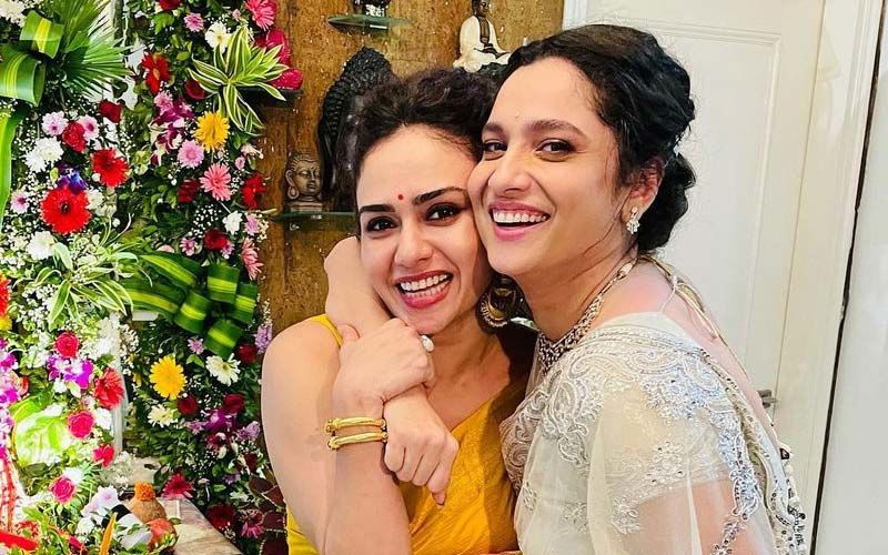 Amruta Khanvilkar Visits Ankita Lokhande's Bappa; Their BFF-Love Is Unmatched